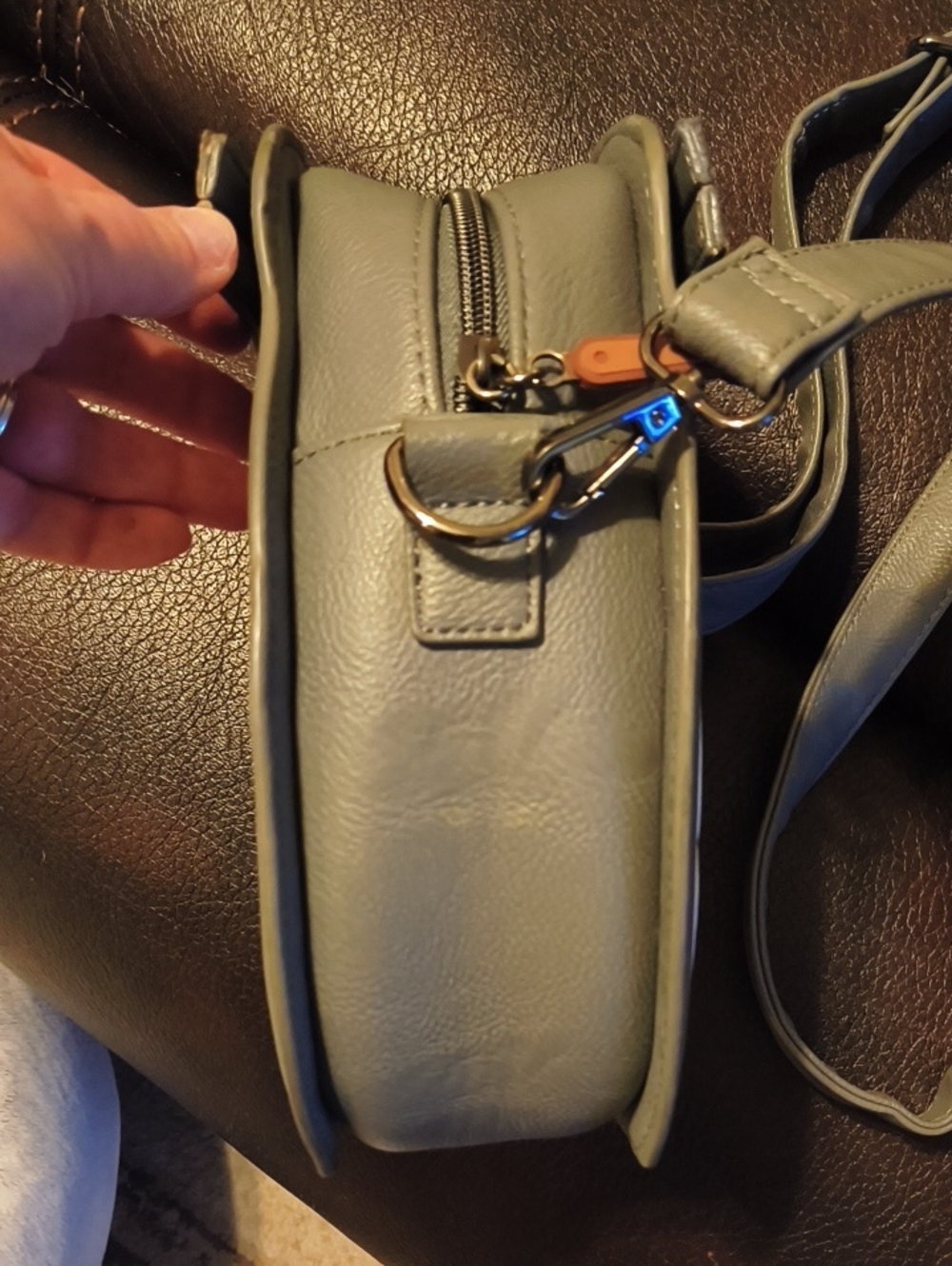 Loungefly Deadly Night Shade Grey Crossbody Bag - Picture 6 of 10